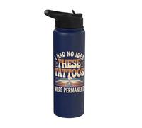 Ces tatouages étaient un humour permanent Stainless Steel Insulated Water Bottle
