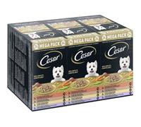 Cesar - 434255 - Megapack Landragout Nourriture Humide pour Chien dans Un Bol 4 variétés en lot 24 x 150 g