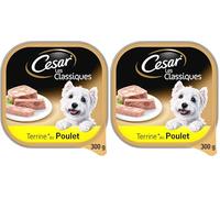 Cesar Barquettes Poulet en Terrine pour Chien 300 g (Lot de 2)