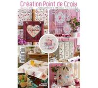 César Editions - Kit de Broderie n°100 - Broderie - Adults - Non pliable - Mix of Traditional, Vintage, and Contemporary - Nature, Floral, Fantaisie - Coton - Rose - Femme