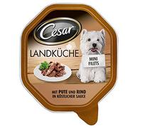 Cesar Landküche Nourriture pour Chien Dinde et bœuf dans Une délicieuse Sauce, 14 Bols (14 x 150 g)