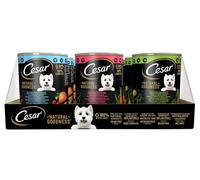 CESAR Natural Goodness Boîte de conserve riche en poulet, bœuf ou agneau pour chiens adultes 12x400g