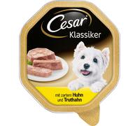 Cesar Nourriture humide Classique Sélection avec Poulet et Dinde 150g