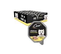 Cesar Nourriture Humide pour Chien Adulte Landragout, 14 Bols, 14 x 150 g - Nourriture pour Chien Humide de qualité supérieure avec Poulet, légumes et Riz Brun