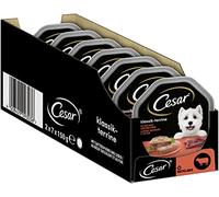 Cesar Pâtée pour Chiens au bœuf et au Foie - Lot de 7 Paquets de 2 boîtes de 150 g chacune