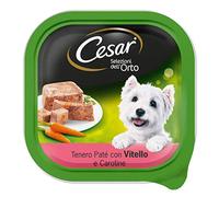 Cesar Sélections du Jardin pâté avec Tendre Veau et Carottes du Jardin, 20 bacs de 300 g chacun, Total 6000 g
