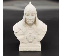 César Statue Alexandre Buste Statue Impression 3D Napoléon Figure Gengis Khan Sculpture pour Salon Maison Étagère Collection Figurine (Gengis Khan)