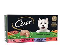 César Terrines aux légumes 4 variétés pour Chien - Les 4 boîtes de 300g