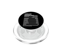César Valeur Nutritive Nom Drôle PopSockets PopGrip pour MagSafe