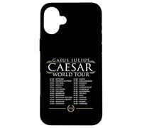 César World Tour Histoire Romaine drôle Coque pour iPhone 16 Plus