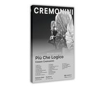 Cesare Cremonini Affiche d'art de l'album de musique Più Che Logico Couverture de la liste de suivi des fans Cadeau sympa Décoration de chambre à coucher Poster sur toile Décoration murale pour salon