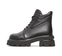 Cesare Gaspari - Chunky Plateforme Bottines en Cuir Freya - Noir - Femme - Chaussures - Noir - Taille: 38 EU