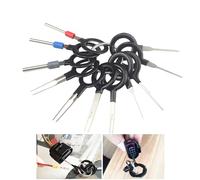 CESFONJER 11 Pcs Auto Terminals Enlèvement Outil Set, Voiture Électrique Câblage À Sertir Connecteur Pin Extracteur Kit pour Réparation De La Voiture