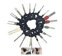 CESFONJER 18 Pcs Auto Terminals Enlèvement Outil Set, Voiture Électrique Câblage À Sertir Connecteur Pin Extracteur Kit pour Réparation De La Voiture