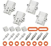 CESFONJER Connecteur Batterie, 50A 600V Batterie Connexion Rapide Prise de Connecteur étanche, pour climatiseur, camping-car, caravane, bateau (2 jeu)