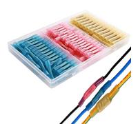 CESFONJER Connecteur Gaine Thermorétractable | Connecteurs de câbles | Cosses Isolés Electriques 22-10GA (60Red 40Blue 30Yellow)