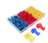 CESFONJER Connecteur Rapide | Connecteurs à Verrouillage | Raccords Auto-Dénudants | Cosses Électriques Kit Connecteurs Rapides | Rouge 20 Pcs Bleu 20 Pcs Jaune 15 Pcs