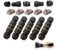 CESFONJER Lot de 5 boîtes de jonction d'extérieur étanches IP68 3 voies M25 pour câble d'alimentation 5-10 mm