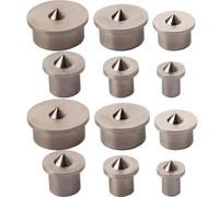 CESFONJER Outil de Centrage de Goujon d'Alignement de Bois Pointe le Centre de perçage de marqueur, 4/5/6/8/10/12 mm de Goupille (12 Pcs)