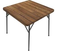 CESGFC Nappe en planches de bois, impression de texture de planche de bois, bord élastique, convient pour la cuisine, les fêtes, les pique-niques, convient pour table carrée de 81,3 x 81,3 cm