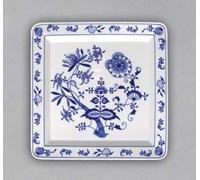 Český porcelán, a.s., Dubí Assiette carrée 27 cm, oignon, Český porcelán
