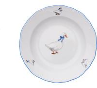 Český porcelán, a.s., Dubí Assiette creuse, 24 cm, oies, Český porcelán