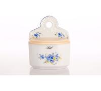 Český porcelán, a.s., Dubí Boîte suspendue avec inscription Sel, 700 ml, pomneñky, Český porcelán