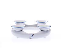 Český porcelán, a.s., Dubí Bougeoir de l'Avent pour 4 bougies, 10 cm, oies, Český porcelán