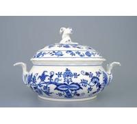 Český porcelán, a.s., Dubí Légumier rond avec couvercle sans découpe, 2,00 l, oignon, Český porcelán