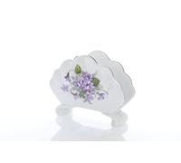 Český porcelán, a.s., Dubí Porte-serviettes, porcelaine tchèque, 10 cm, violettes, porcelaine tchèque