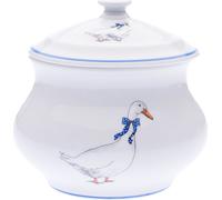 Český porcelán, a.s., Dubí Pot à légumes avec couvercle, 12,4 cm, oies, Český porcelán