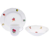 Český porcelán, a.s., Dubí Set pour enfants, fruits joyeux, 3 pièces, Český porcelán Dubí