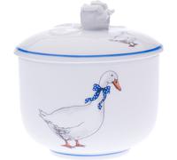 Český porcelán, a.s., Dubí Sucrier avec couvercle sans découpe 0,30 l, oie, Český porcelán