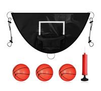 Ceso De Basket Pour - Jeu De Jantes De Basket Trampolines , Équipement De Jeu En Plein Air Réglable | Impliquer Les Avec Le Cercle De Sport Avec Filet Résistant Aux Intempéries