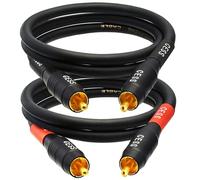 CESS-075 Câble RCA étanche très résistant Phono mâle vers mâle 2 FT