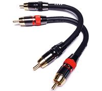 CESS-163-4i Câble de raccordement audio RCA à faible bruit Calibre 12 10,2 cm