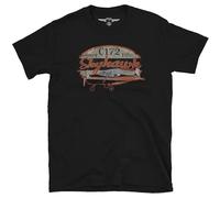 Cessna 172 Skyhawk Since 1968 Men T-Shirt Black Unisex Tops Casual Tee S