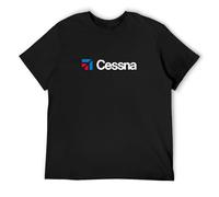 Cessna T-Shirt Graphic Top Printed Tee Shirt for Mens Black XXL