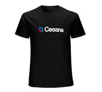 Cessna T-Shirt Graphics Tee Black Tee Shirt L