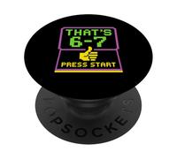 C'est 6-7 C'est 6 7 Tendance Meme Six Sept PopSockets PopGrip Adhésif