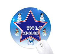 c'est à la fin des excuses bonhomme de neige, tapis de souris série star mat
