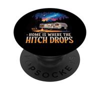 C'est à la Maison Que l'attelage Fait chuter la Vie des Camping-Cars PopSockets PopGrip Adhésif