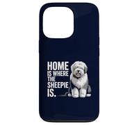 C'est à la Maison Que Le Berger est Un Vieux Chien de Berger Anglais drôle Coque pour iPhone 13 Pro