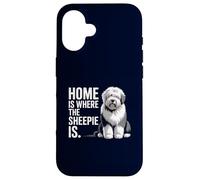 C'est à la Maison Que Le Berger est Un Vieux Chien de Berger Anglais drôle Coque pour iPhone 16