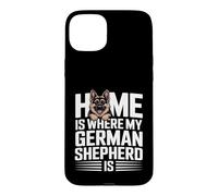 C'est à la Maison Que Mon Berger Allemand Aime Les Chiens Coque pour iPhone 15 Plus