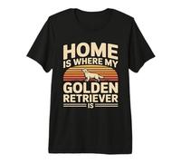 C'est à la Maison Que Mon Golden Retriever est Amoureux T-Shirt Haut de Gamme