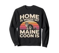 C'est à la Maison Que Mon Maine Coon Aime Les Chats Sweatshirt