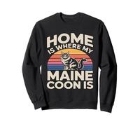 C'est à la Maison Que Mon Maine Coon Aime Les Chats Sweatshirt