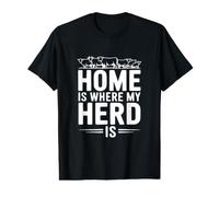 C'est à la Maison Que Mon Troupeau est Un Fermier drôle T-Shirt Graphique avec Valeur