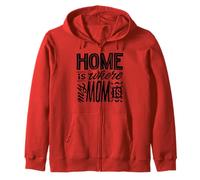 C'est à la maison que se trouve ma mère - Funny Mom Sweat à Capuche